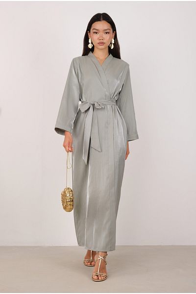 HEQA Pearlescent Abaya Çağla