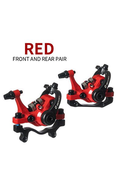 Choice فرامل قرصية مزدوجة أمامية وخلفية حمراء ZOOM DB680 MTB IS/PM 160 مم درا...