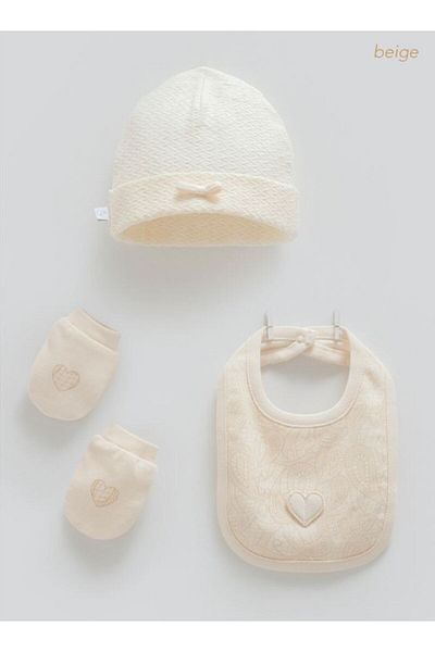 Caramell Incibaby 100% Cotton Set of 3 (Hat, Apron, Gloves)
