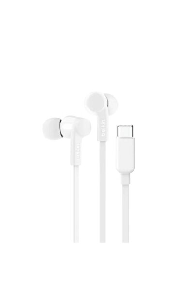 Belkin Ενσύρματα ακουστικά SoundForm για το αυτί, λευκά, 1,2 μ., 5 μεγέθη άκρων αυτιών