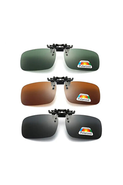 Choice نظارات شمسية مستقطبة بأربعة ألوان، عدسات رمادية، قابلة للتركيب والفتح،...