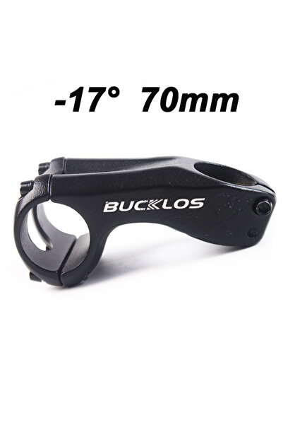 BUCKLOS جذع دراجة أبيض اللون، بزاوية 17 درجة وقطر 70 مم، مصنوع من الألومنيوم ...