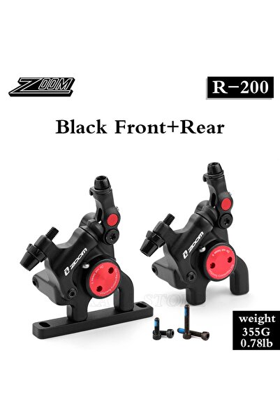 Choice فرامل هيدروليكية أمامية وخلفية سوداء من ZOOM R200 لدراجات الطريق، فرام...
