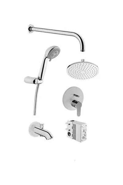 VitrA Flow Round A49306 Ankastre Duş Seti Krom