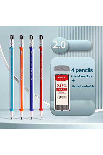 Choice 4 أقلام وقلم إعادة تعبئة واحد من مجموعة أقلام الرصاص الأوتوماتيكية M&G...