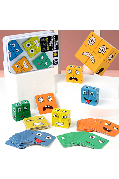 Choice NB160C1 مكعبات بناء مكعب تغيير الوجه لعبة لوحية أحجية خشبية مونتيسوري ...