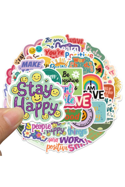Choice 100PCS 50/100/200PCS Positive Confirmation Stickers Exquisite Hand Acc...