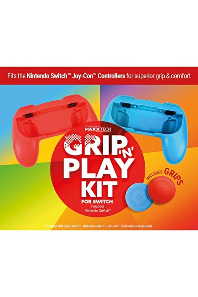 MaxxTech Set controller grip, Maxx Tech, 2 pcs, Red/Blue