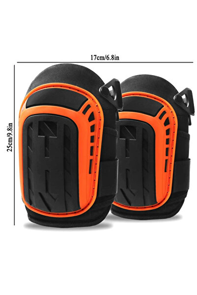 Choice برتقالي - زوج واحد من وسادات الركبة القصيرة للأعمال الأرضية، وسادات ال...