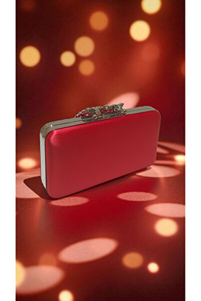 Butik BeyAbags TAŞLI TOKA DETAYLI SATEN EL ÇANTASI ABİYE