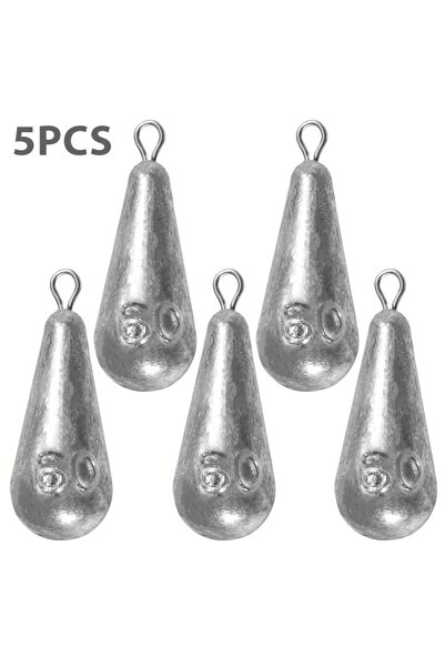 Choice 5 قطع من أوزان الصيد، 60 جم - 2.12 أونصة، 10 أحجام من أوزان الصيد على ...