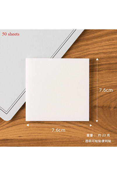 Choice1 ملاحظات لاصقة شفافة مقاومة للماء من مادة PET على الطراز الكوري الإبدا...