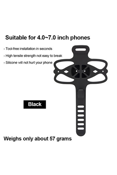Choice حامل هاتف محمول GUB Bicycle Dragonfly P9 باللون الأسود للدراجات الجبلي...