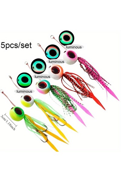 Choice طُعم - 5 قطع 60 جرام من Ackibbik 5 قطع 60 جرام من طُعم صيد السمك بالصن...