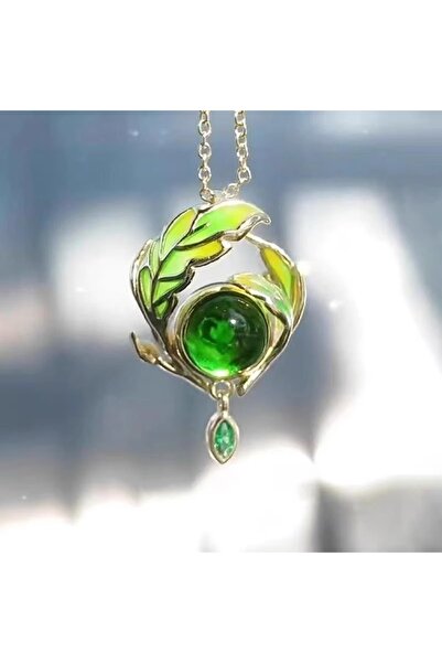 Choice A Genshin Impact Scattered Grass Eye Pendant Necklace Anime Game Peripheral Pendant High Beauty Ani.