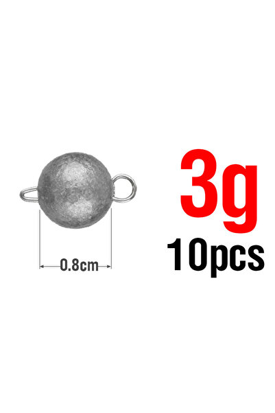 Choice 3G-10Pcs 10/20Pcs ثقالات صيد أسماك المياه المالحة ثقالات كروية مستديرة...
