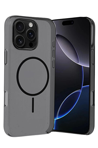 UnDePlus Apple iPhone 16 Pro Max Kılıf Şeffaf Lansman Magsafe Wireless Şarj Ö...