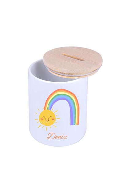 LIWOGY Kişiye Özel İsim Baskılı Kumbara / Dekoratif Kumbara / Kişiselleştiril...