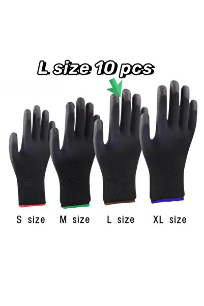 Choice 10 أزواج من قفازات الأمان المتينة - مضادة للانزلاق، ومقاومة للتآكل، وت...