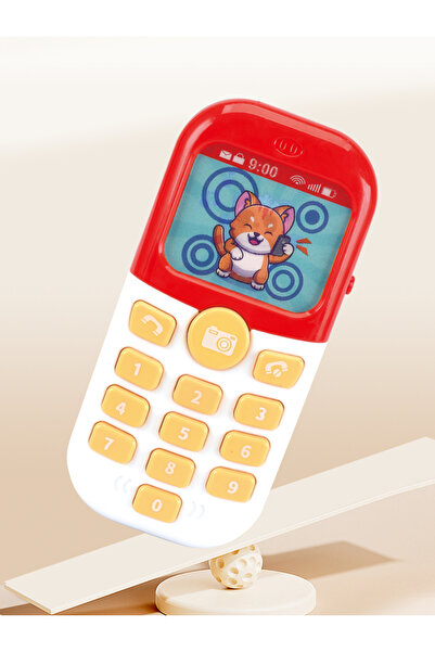 choice2 ألعاب الهواتف الذكية الحمراء، هاتف أطفال مع موسيقى وصوت ضوئي تفاعلي ي...