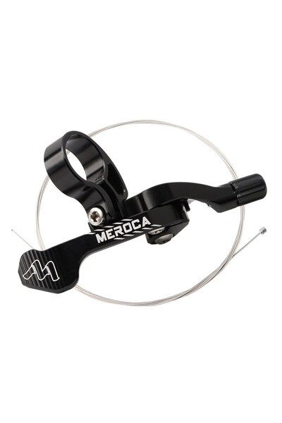 Choice عمود مقعد دراجة MEROCA أسود مع جهاز تحكم عن بعد وسلك لدراجة الطرق الجب...