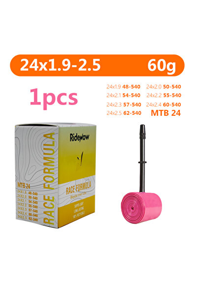 Choice 45 مم 24x1.9-2.5 540 1 قطعة RideNow TPU أنبوب داخلي للدراجة إطار دراجة...
