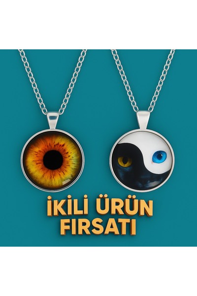 voyageaccessory صفقة المنتجات الثنائية! قلادة زجاجية واقية من العين الشريرة و...