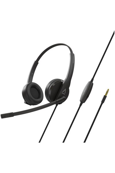 CREATIVE Ακουστικά γραφείου HS-230, Μικρόφωνο, Ακύρωση θορύβου, Σύνδεση AUX ή USB 3,5 mm, Προσαρμογέας i