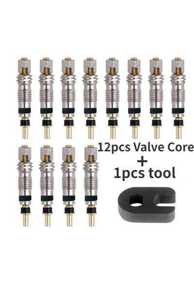 Choice 12 قطعة قلب مع أداة 12 قطعة قلب صمام بريستا القابل للإزالة للدراجة بدي...