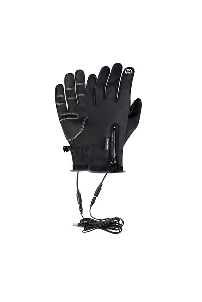 Choice قفازات مدفأة مضادة للانزلاق باللون الأسود مقاس M، قبضة آمنة لركوب الدراجات في الطقس البارد. شاشة تعمل باللمس. سهلة الرد