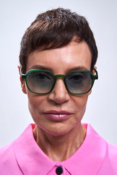 Bilge Karga Sezar Matt Green Blue Degrade Güneş Gözlüğü