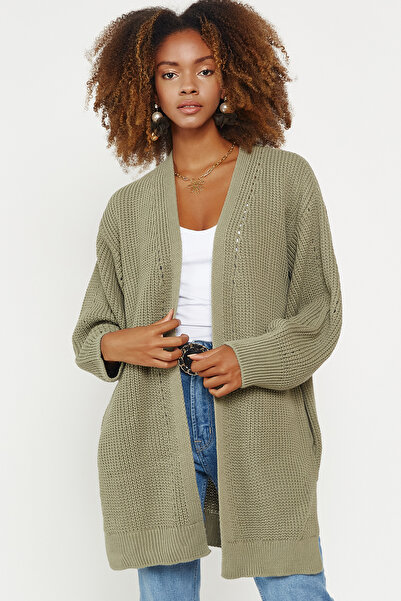 Hopoi Women's Pocketed Loose Knitwear Cardigan