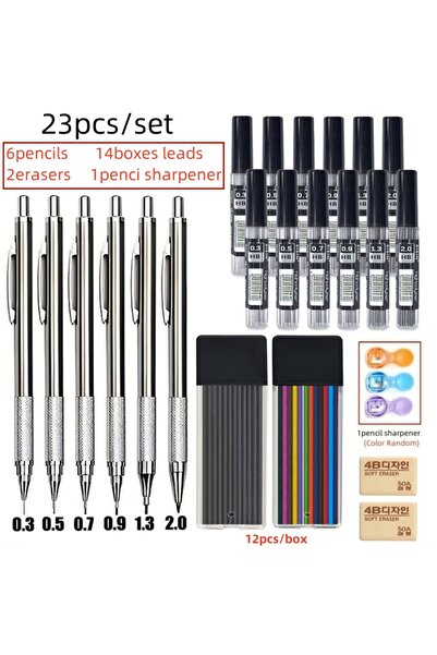Choice مجموعة أقلام رصاص ميكانيكية إبداعية مختلطة 0.3 0.5 0.7 0.9 1.3 2.0 مم ...