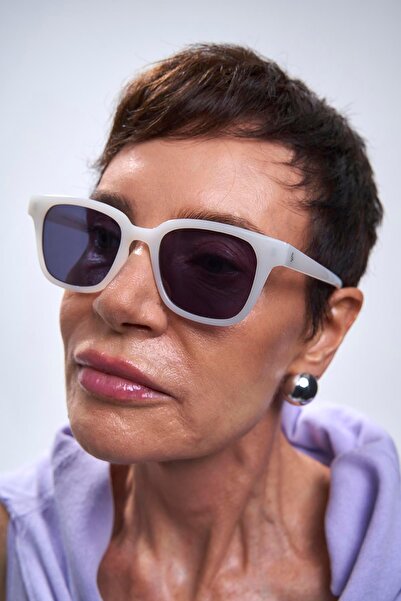 Bilge Karga Elvin White Black Güneş Gözlüğü