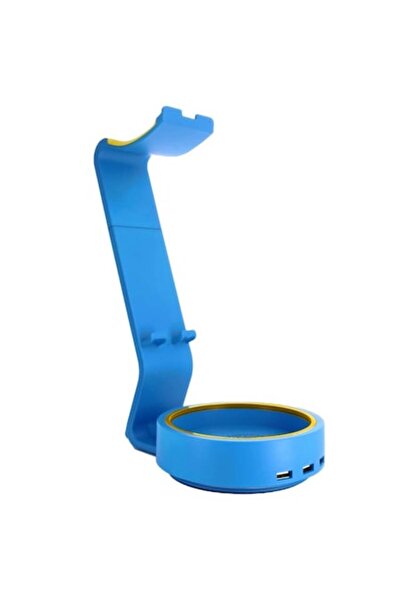 Cable Guys Πολυλειτουργική υποστήριξη για ηλεκτρονικές συσκευές, καλωδιώσεις, ABS, 3 θύρες USB, μπλε