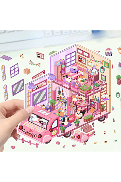 Choice3 2Pcs 2Pcs Warm kitchen, Cat RV, Cyber ​​​​House, Scenery DIY Scenery ...