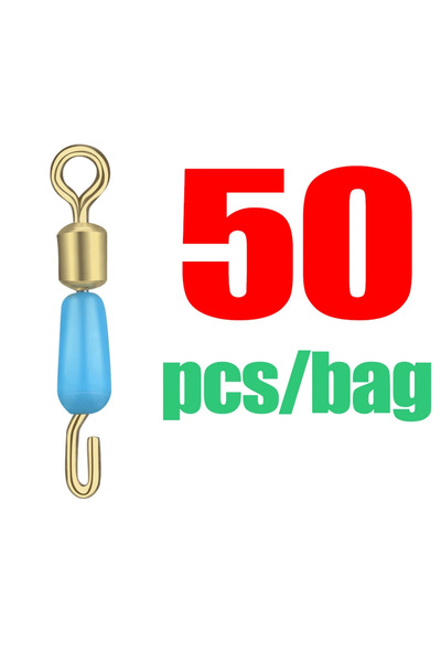 Choice مقاس صغير أزرق 50 قطعة DNDYUJU 50 قطعة من حلقات محمل الصيد ذات المحمل ...