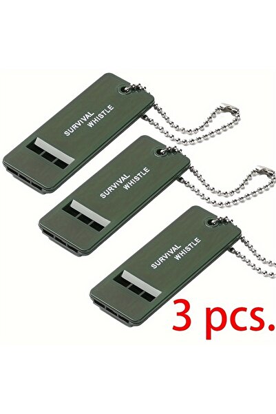 Choice 3 قطع من صفارات البقاء الخارجية عالية التردد، صفارات النجاة للمشي لمسا...