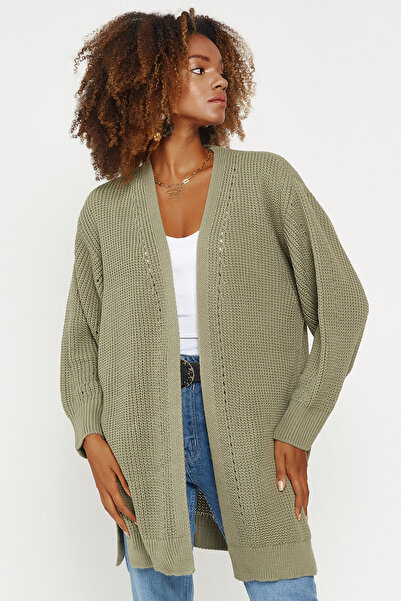 Hopoi Women's Pocketed Loose Knitwear Cardigan