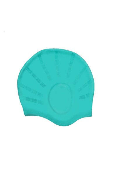 Choice قبعة سباحة متينة من السيليكون من Cyan DIZETION مع جيوب للأذن للبالغين ...