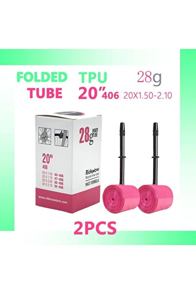 Choice صمام بريستا 45 مم 20x1.5-2.1 406 قطعتان من أنبوب داخلي للدراجة من RideNow TPU خفيف الوزن 20 بوصة 406 20x0.90 1-1/8 1