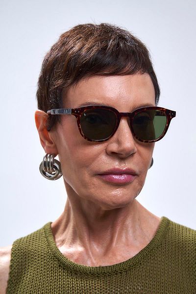 Bilge Karga Nova Leopard Green Sunglasses