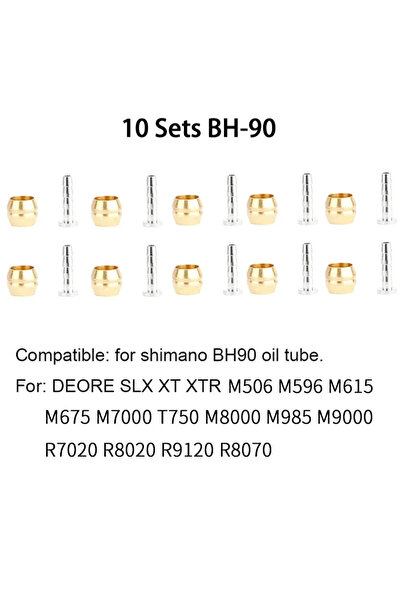 Choice 10 مجموعات BH-90 MEROCA 4/10/20 مجموعة إبرة زيت دراجة جبلية رأس زيتون ...