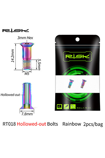 Choice قطعتان من براغي عجلة جوكي المغير الخلفي للدراجات الجبلية RT018-CL-Holl...