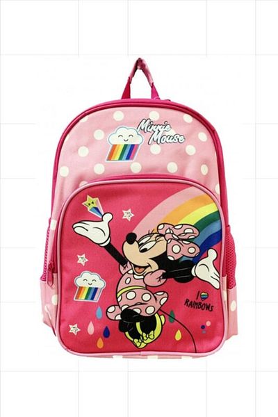 Minnie Mouse Light Pink School Backpack Minnie Mouse Rainbows 40 cm