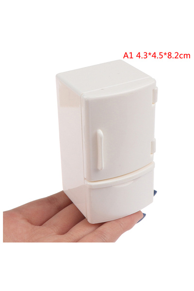 Choice لعبة تظاهرية من قطعة واحدة من أثاث بيت الدمية بمقياس 1:12، ثلاجة، غرفة...