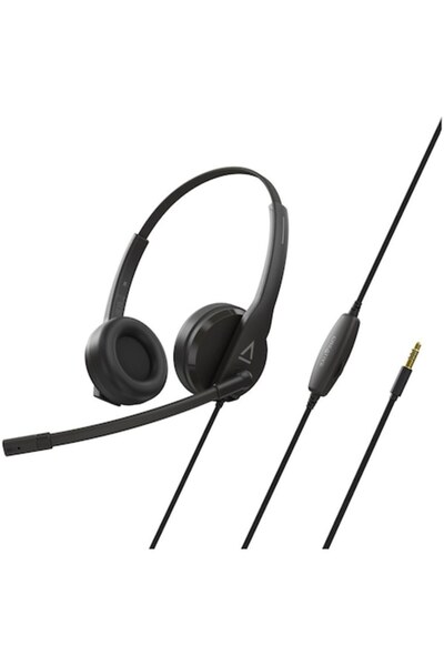 CREATIVE Căști de birou HS-230, microfon, anulare zgomot, conexiune AUX sau USB de 3,5 mm, adaptor