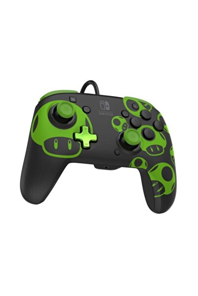 Pdp Controller cu fir, PDP, Rematch Glow, NSW/OLED, 3,5 mm audio, 1Up Glow In The Dark