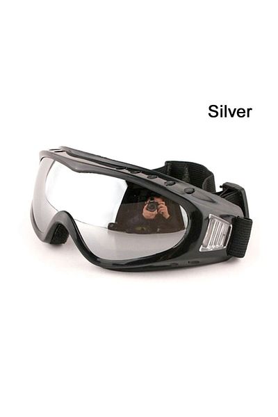 Choice silver DIZETION Protective Dustproof Lens Frame Outdoor Sports Children Ski Goggles Kid Eyewear Glas