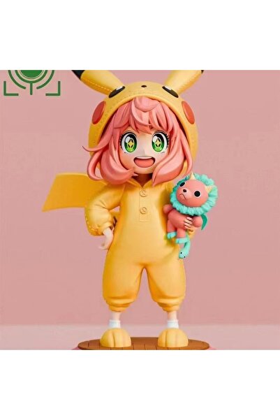 BANDAI بدون صندوق 01 14 سم SPY×FAMILY Anya Forger مع بدلة بوكيمون بيكاتشو ألع...
